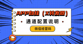 随意付-微信app经营码 (X转发器)-宜凡博客