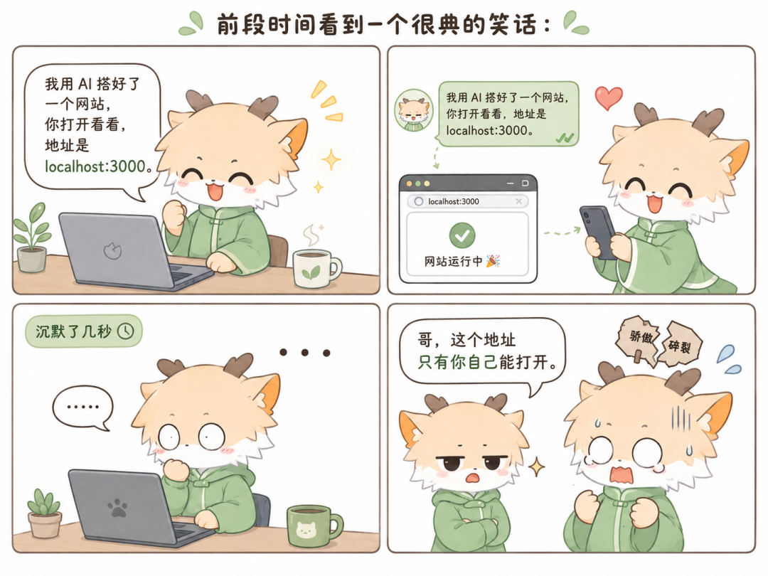 别让 AI 写出来的网站,死在 localhost:给小白的上线指南